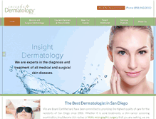 Tablet Screenshot of insightderm.com